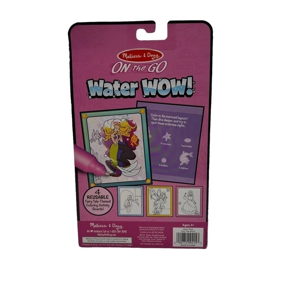 NWT Melissa & Doug Water Wow! On The Go Fairy Tale No Mess Travel Activity Pad - Picture 2 of 2